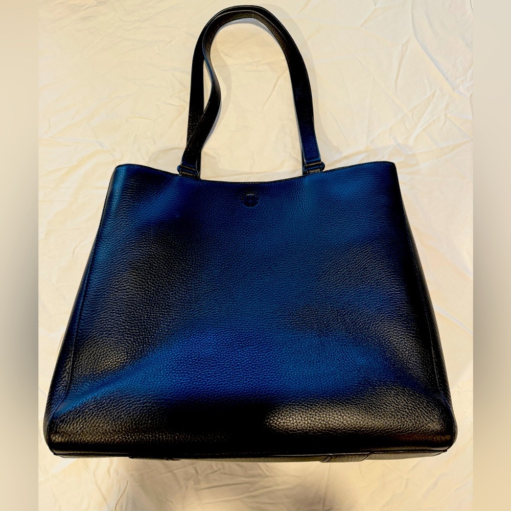 Dagne Dover Allyn leather tote (laptop) - Black, Medium
